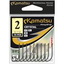 Kamatsu Crystal 2/0 Czarny Nikiel Oczko