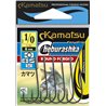 Kamatsu Cheburashka Round Forged 4/0 Czarny Nikiel Duże Oczko