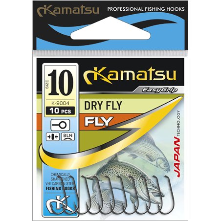 Kamatsu Dry Fly 20 Czarny Nikiel Oczko