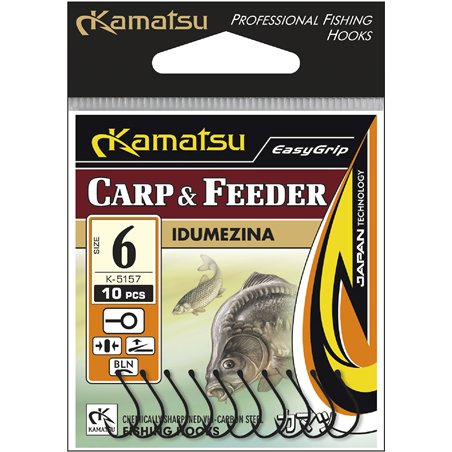 Kamatsu Idumezina Carp & Feeder 8 Czarny Nikiel Oczko