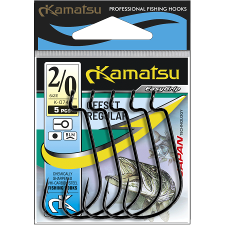 Kamatsu Offset Regular 3/0 Czarny Nikiel Oczko