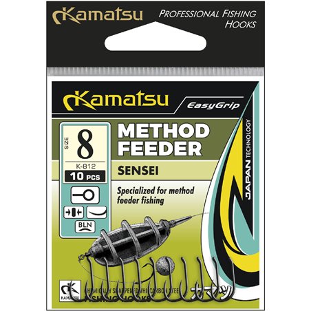 Kamatsu Method Feeder Sensei 10 Czarny Nikiel Oczko
