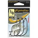 Kamatsu Offset Spring Lock 3/0 Czarny Nikiel Oczko