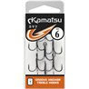 Kamatsu Groove Anchor Treble 2 Czarny Nikiel