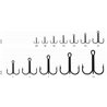 Kamatsu Round Bent Treble 4 Czarny Nikiel
