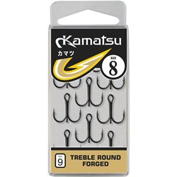 Kamatsu Treble Round Forged 3/0 Czarny Nikiel