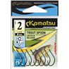 Kamatsu Trout Spoon C&R 4 Czarny Nikiel Duże Oczko