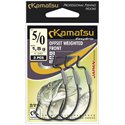 Kamatsu Offset Weighted Front 5/0 Czarny Nikiel Oczko 1,5g