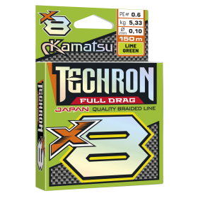 Techron Full Drag X8 Lime Green 0,20/150m PE 2
